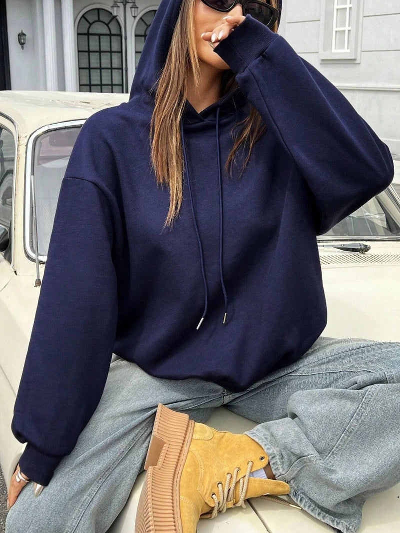 Casual Womans Hoodies Leopard Pentagram Pattern Printing Pullovers Loose Pocket Warm Fleece Sweatshirts Autumn Female Clothing