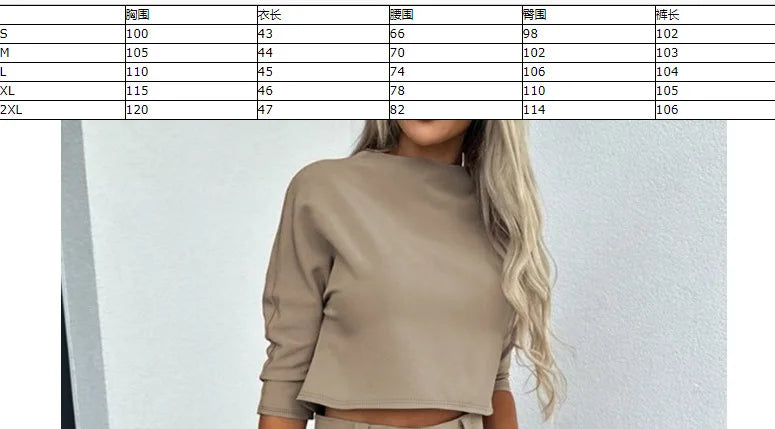 Women Business Blazer Pant Sets 2 Pieces Sale Casual O-Neck Short Sleeve Cropped Tops&High Waist Pocket Flare Trousers Suits